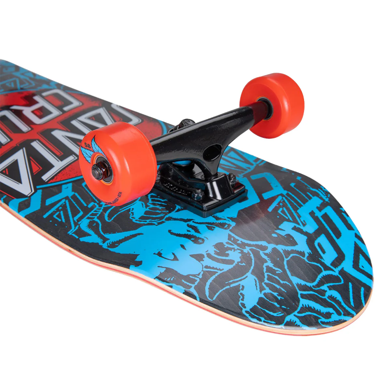 Santa Cruz Contra Distress Shaped Cruzer Complete "9.7" black-blue